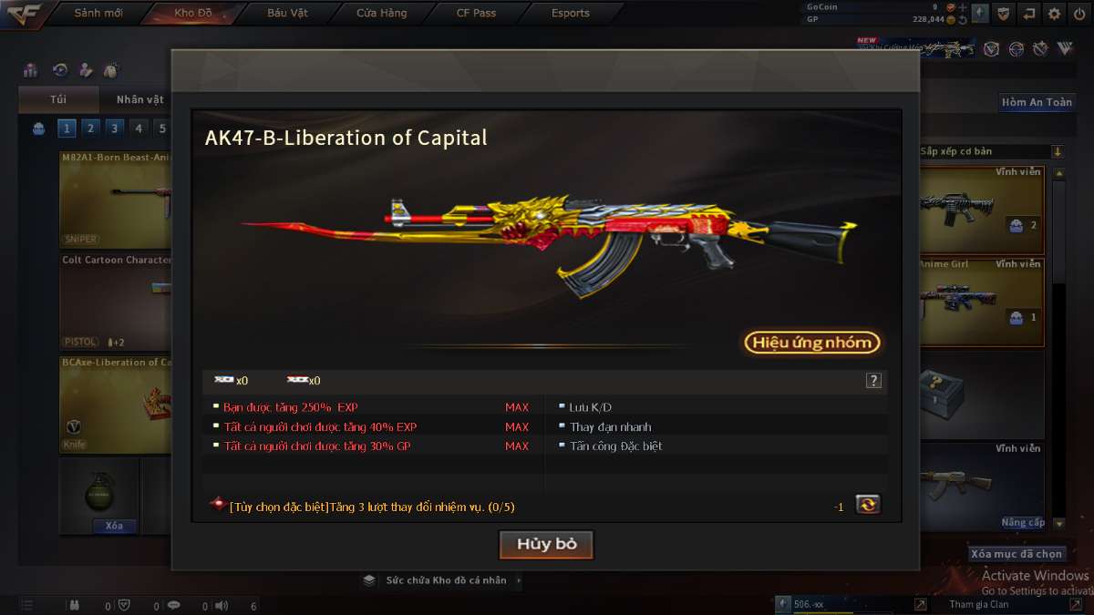 shop acc cf uy tin gia re